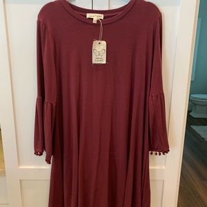 Johnny was short bell sleeve dress